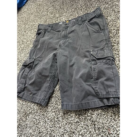 Y2K Carhartt Force Relaxed Fit Cargo Short Size 36X10.5 Gray - Picture 5 of 9